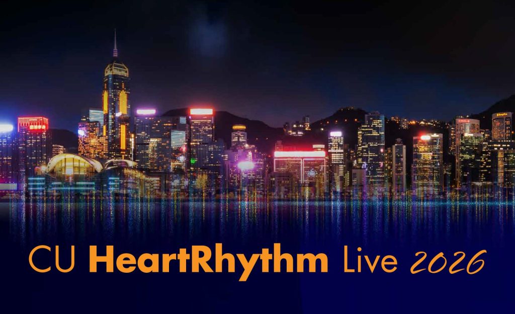 Hong Kong night skyline banner with lit skyscrapers and Victoria Harbour